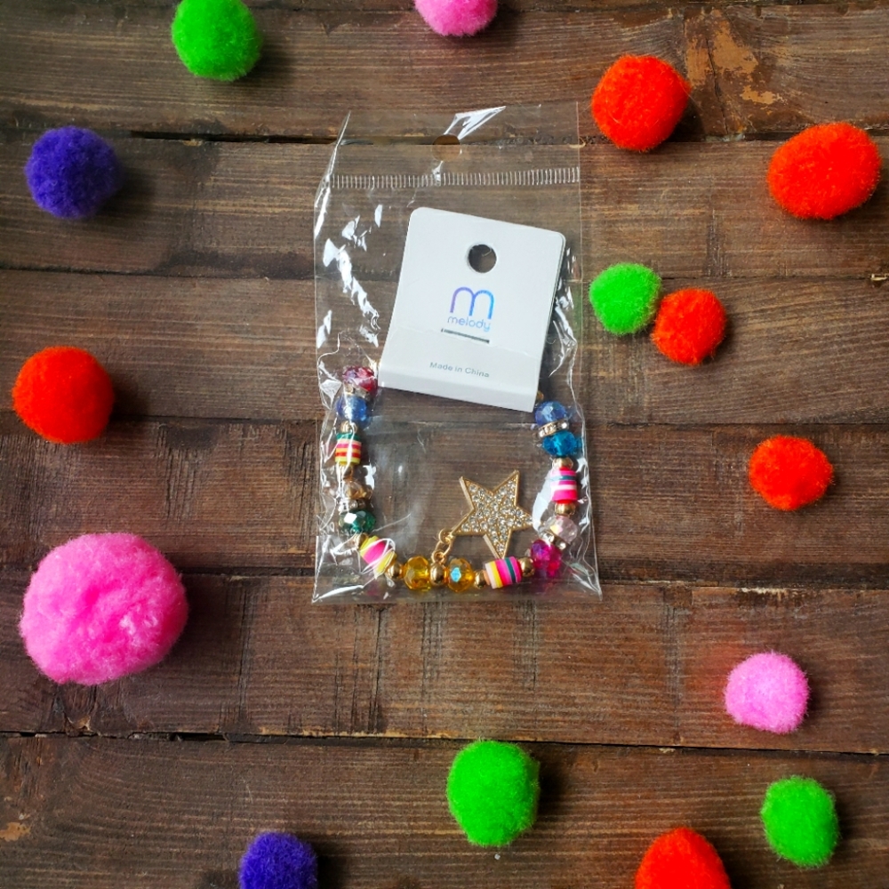 Multi color multi bead bracelet